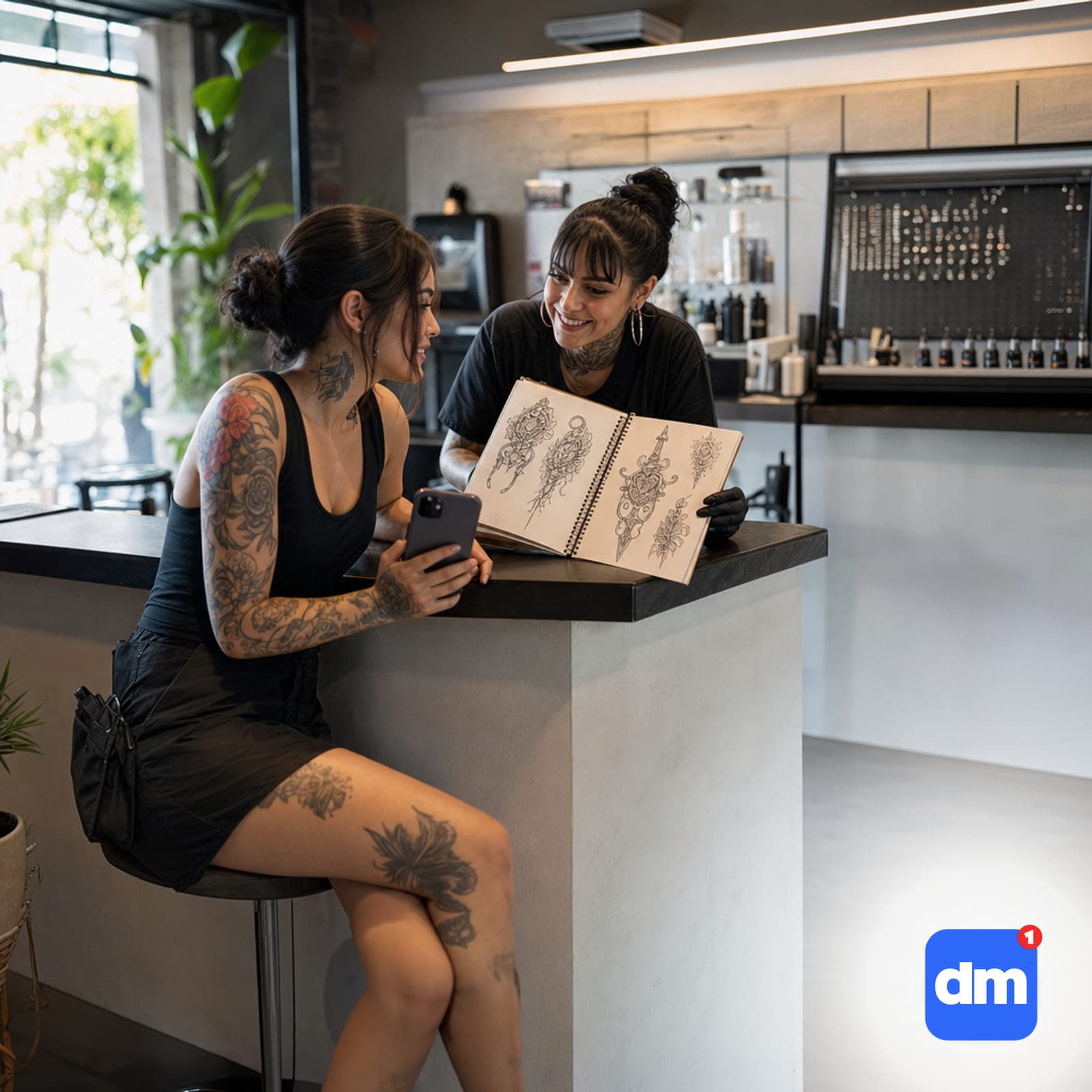 Dövme ve Piercing Stüdyoları için Instagram chatbotu kapak görseli