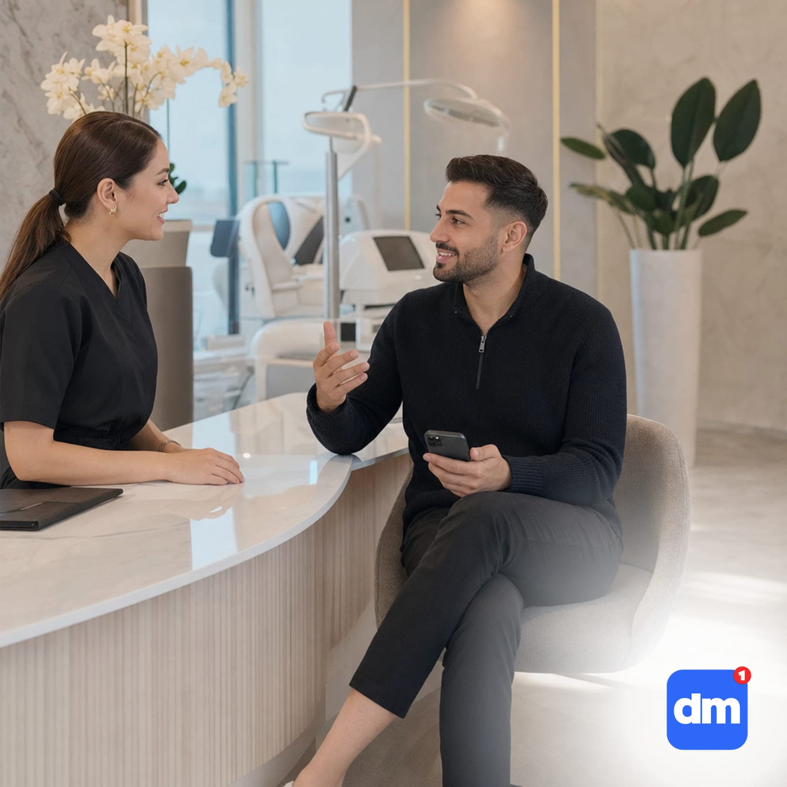 Saç Ekimi Klinikleri için Instagram chatbotu kapak görseli